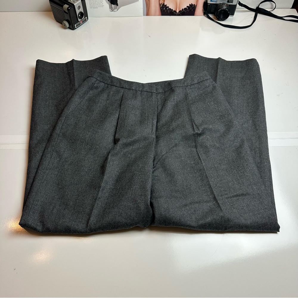 Vintage 1990s Talbots Wool Trousers | Gray · Classic Workwear / Quiet Luxury